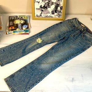 Pilcro slight flare / crop beautiful color